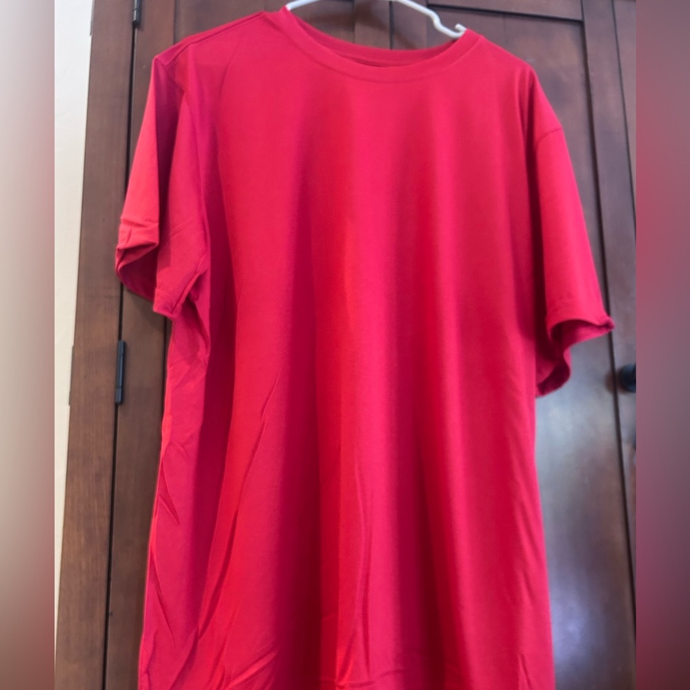 Nike Men's Dri-Fit - Red Short Sleeve Crew